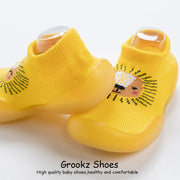 Animal Sock Shoes - Yellow Lion