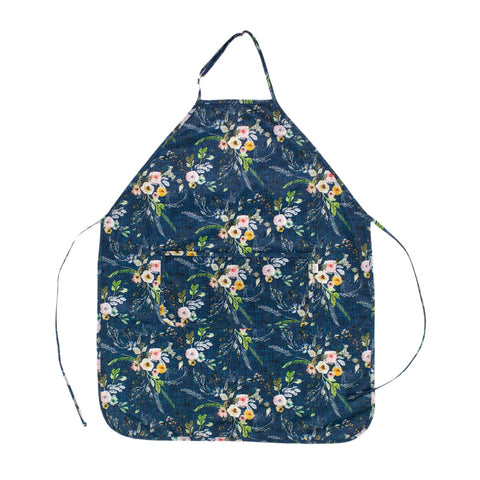 Boho Floral Apron - fits sizes youth small through adult 2XL
