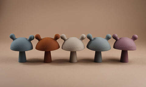 Mushroom Teether-Clay