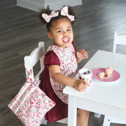Blushing Blooms - Waterproof Wet Bag (For mealtime, on-the-go, and more!)