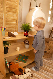 Montessori Wooden Toy Shelf