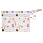 Pink Ice Cream - Waterproof Wet Bag (For mealtime, on-the-go, and more!)