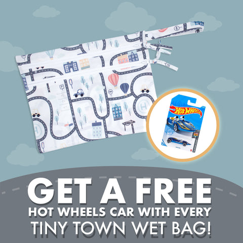 Tiny Town - Waterproof Wet Bag (For mealtime, on-the-go, and more!)