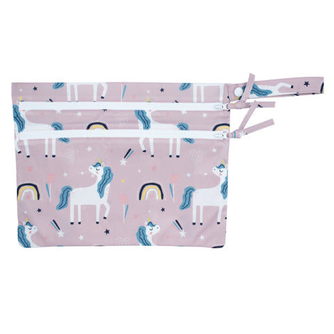 Unicorn Wishes - Waterproof Wet Bag (For mealtime, on-the-go, and more!)