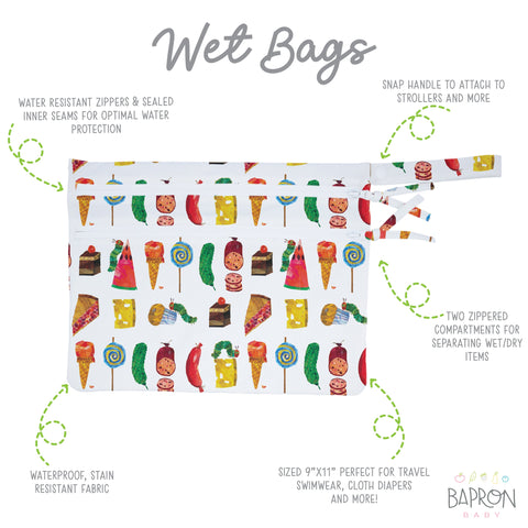 Food Parade - Waterproof Wet Bag (For mealtime, on-the-go, and more!) - from the World Of Eric Carle SALE