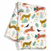 Crib sheet and Swaddle bundle - In The Jungle