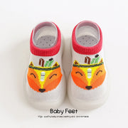 Animal Sock Shoes - Gray Fox