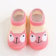 Animal Sock Shoes - Pink Cat