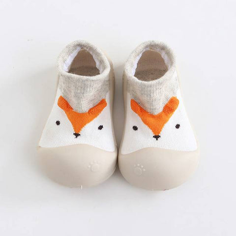 Animal Sock Shoes - Gray Little Fox