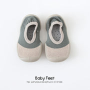 Baby Sock Shoes - Brown Tips
