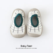 Baby Sock Shoes - Green Modern