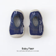 Baby Sock Shoes - Blue Modern