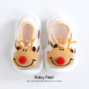 Baby Doll Sock Shoes - White Rudolph