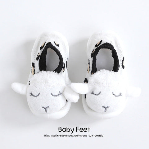 Baby Doll Sock Shoes - White Sheep