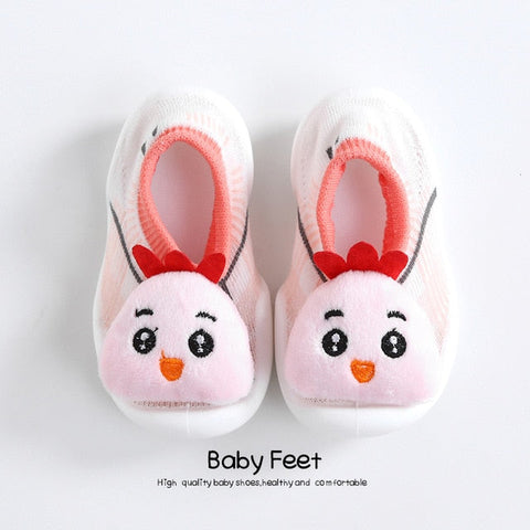 Baby Doll Sock Shoes - Pink Radish