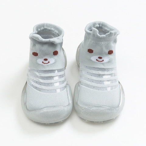 Baby Shoe Socks - Gray Cat