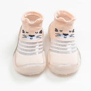 Baby Shoe Socks - Pink Cat