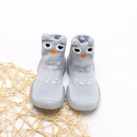 Animal Long Shoe Socks - Owl