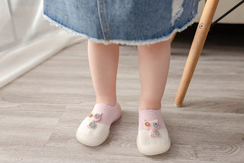 Baby Owl Shoes - Pink