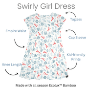 Swirly Girl Short Sleeve Dress