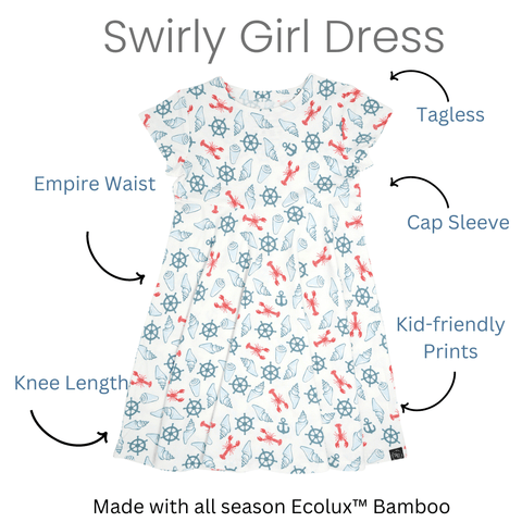 Swirly Girl Short Sleeve Dress